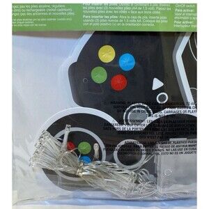 Light Up Gaming Party Banner 6 Ft LED Gamer Decor Video Game Controller Theme A3